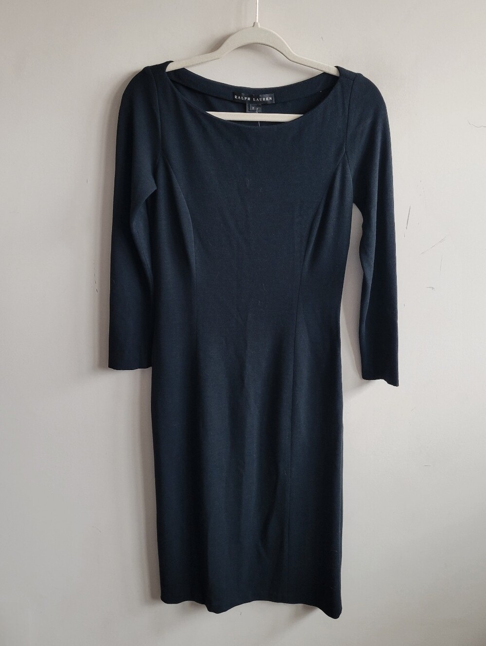 VTG Black Label Ralph Lauren Wool Blend Dress Black